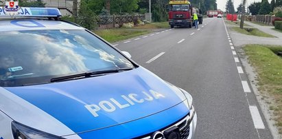 Tragedia pod Łukowem. Czterolatka wybiegła wprost pod ciężarówkę