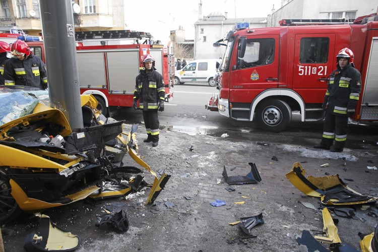 Lamborghini gallardo rozbite w Sopocie