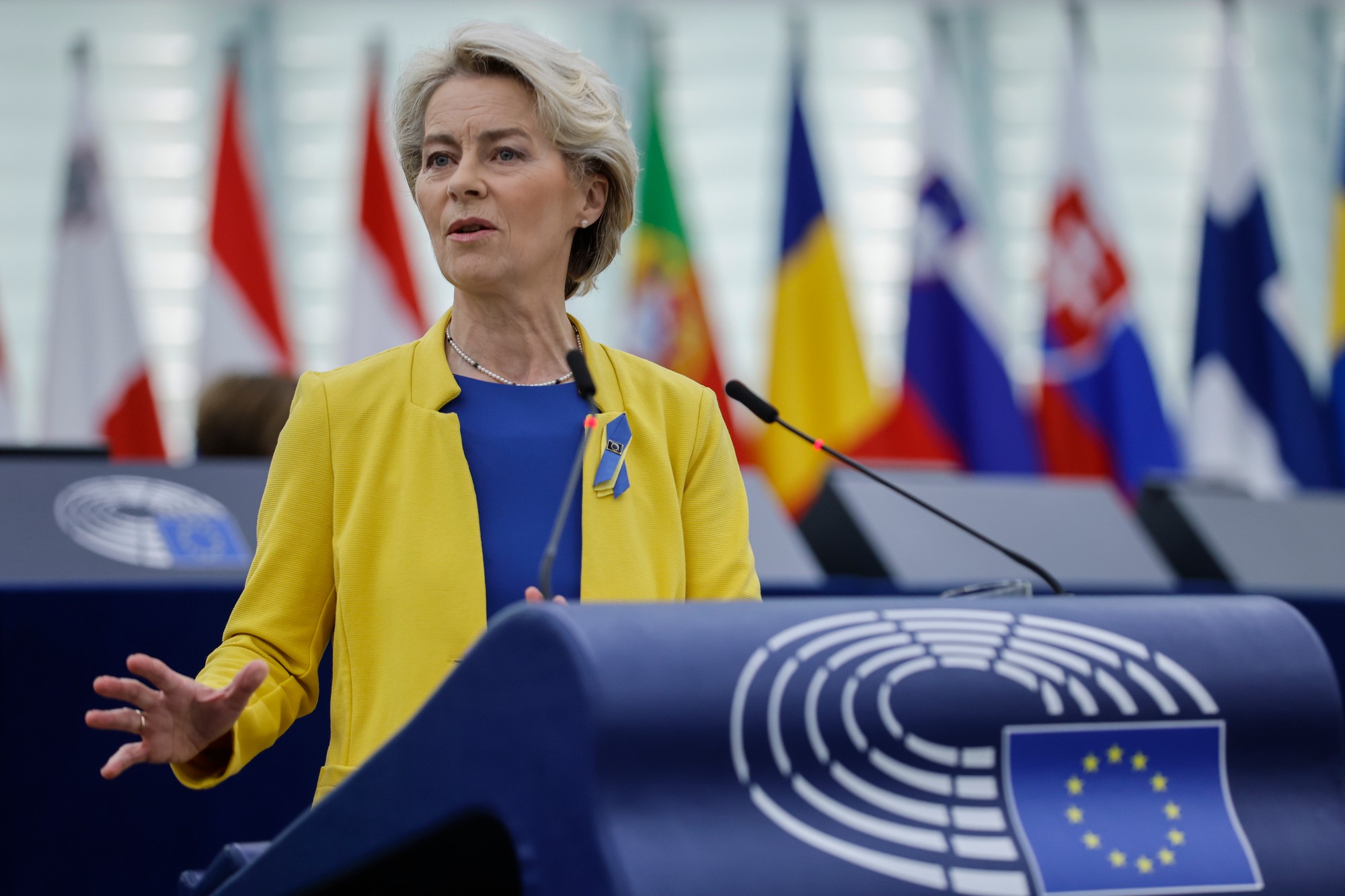 Predsedníčka Európskej komisie (EK) Ursula von der Leyenová.
