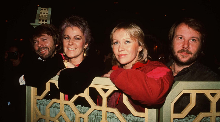 Az ABBA tagjai, Benny Andersson, Anni-Frid Lyngstad, Agnetha Faltskog és Bjorn Ulvaeus 1982-ben / Fotó: Northfoto
