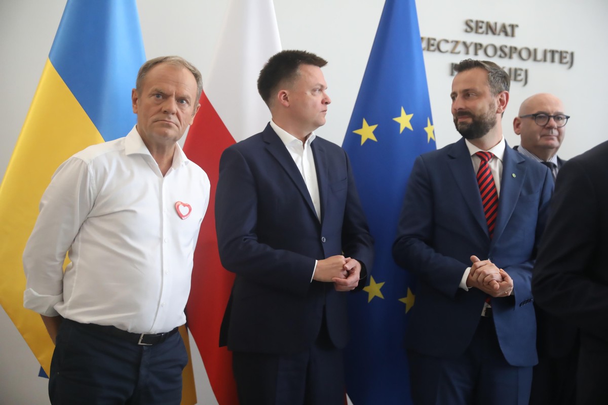 Szymon Hołownia, Donald Tusk, Władysław Kosiniak-Kamysz
