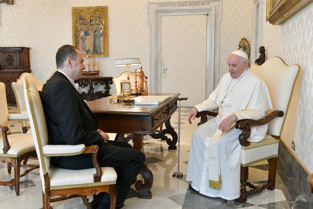 Papież Franciszek i Adam Mariusz Kwiatkowski