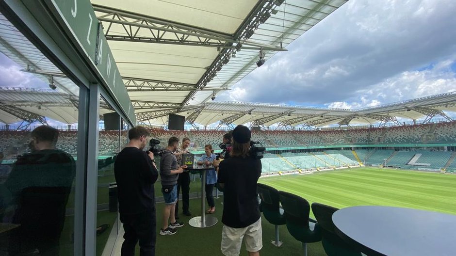 W trakcie kręcenia miniserialu o akcji - stadion Legii