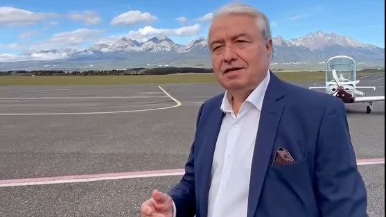 Generálny riaditeľ CK Solvex Biser Yalamov vlani na popradskom letisku