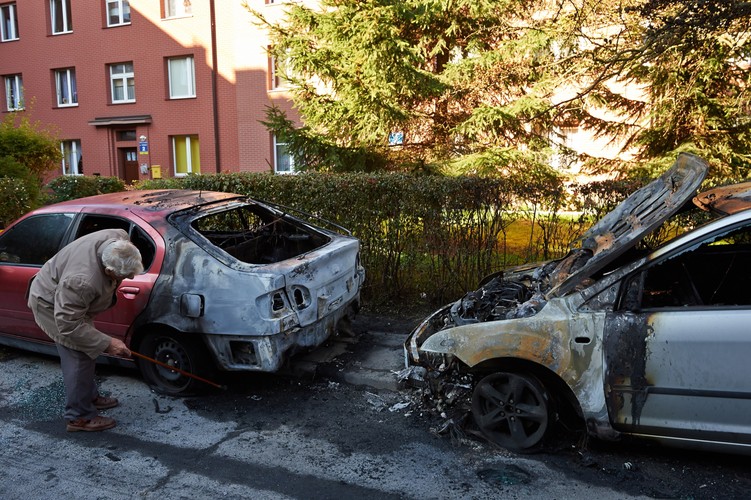Spalone samochody w Gdańsku