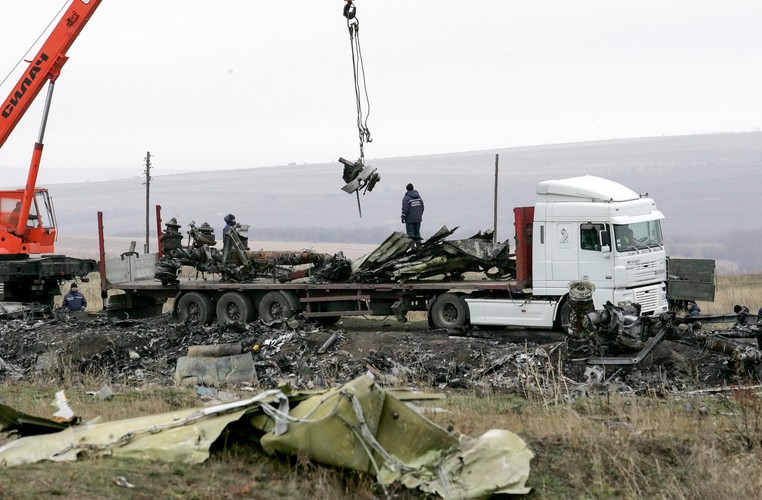 Wrak boeinga na Ukrainie