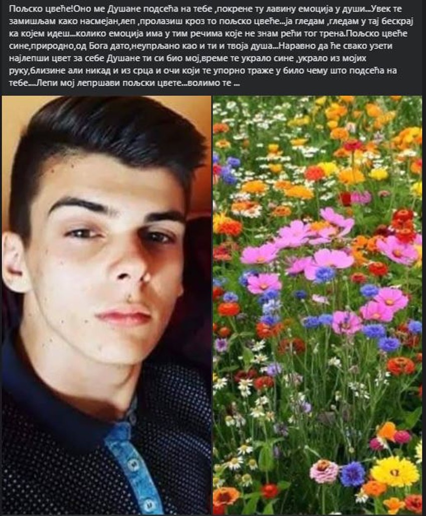 Potresna objava majke Dušana Mićića 