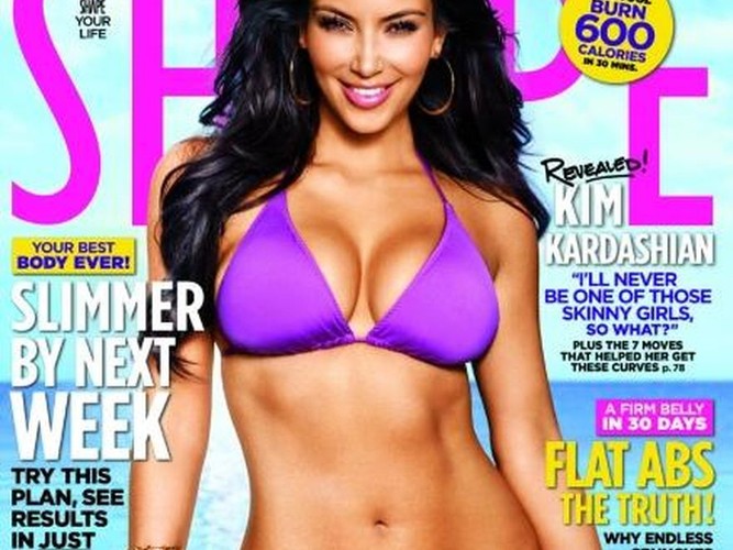 Kim Kardashian na okładce magazynu 'Shape'