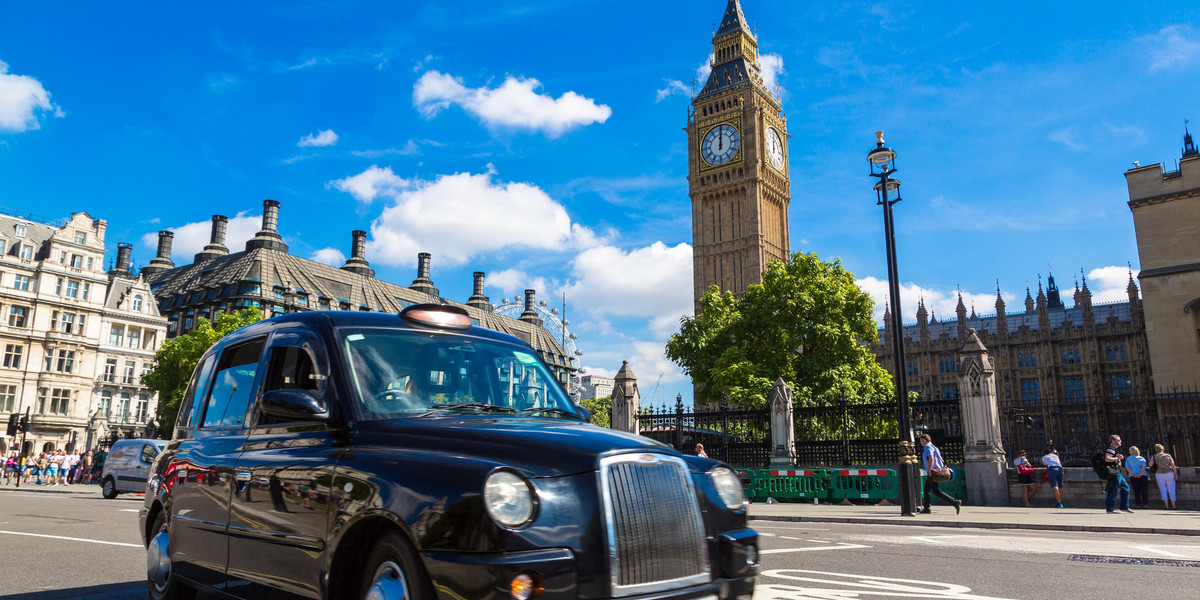 Taksówka w Londynie.