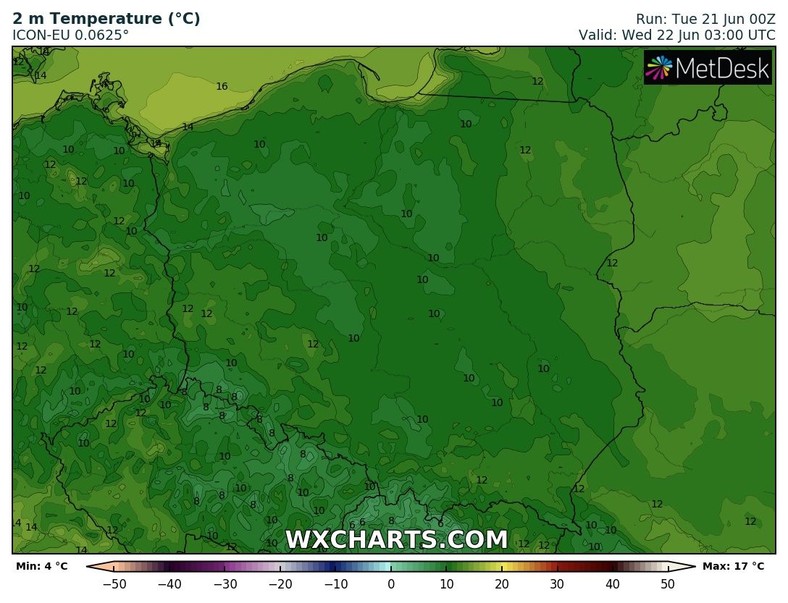 Noc zapowiada się zimno