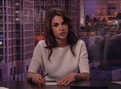 Królowa zgrywa się, dziękując za nagrodę