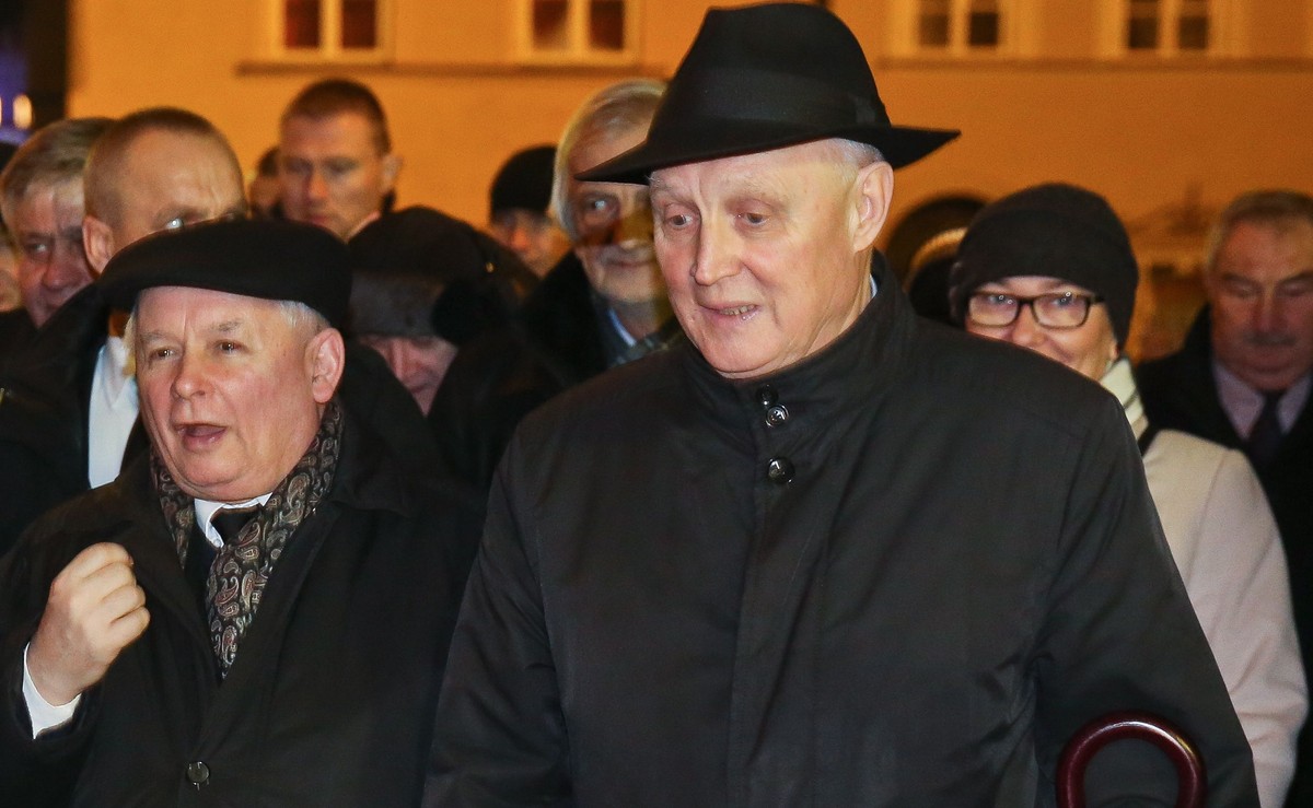 Jarosław Kaczyński i Wojciech Jasiński