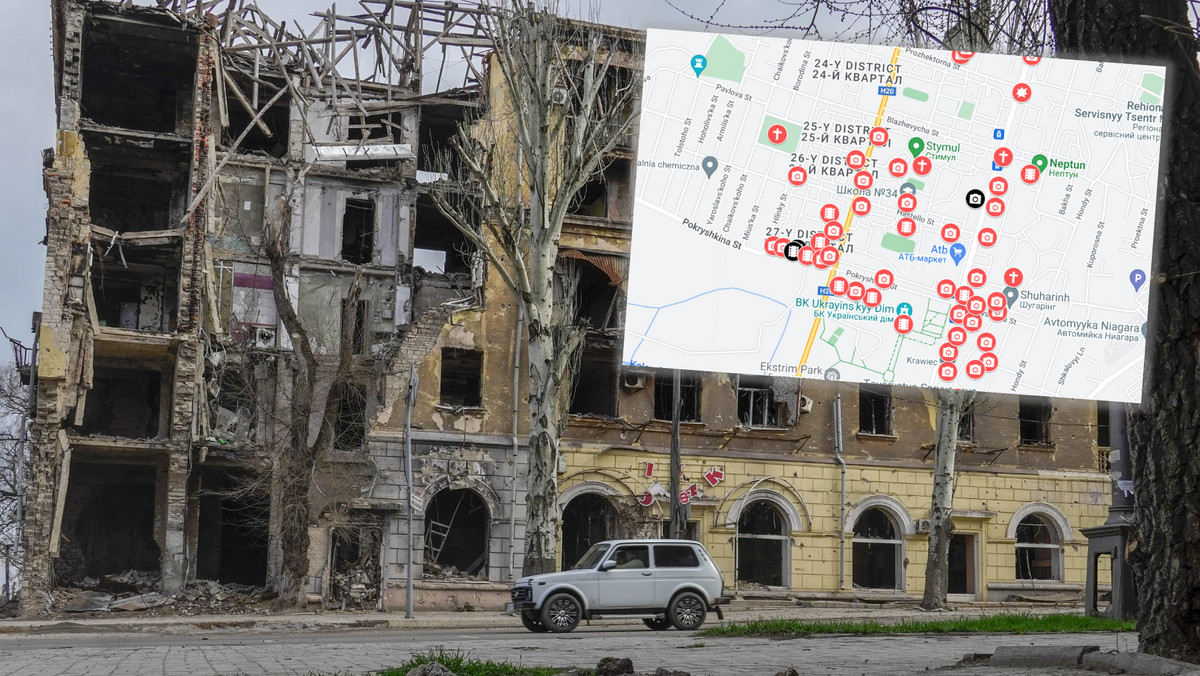 Rosjanin dokumentuje zbrodnie wojenne w Ukrainie. Stworzył specjalną mapę