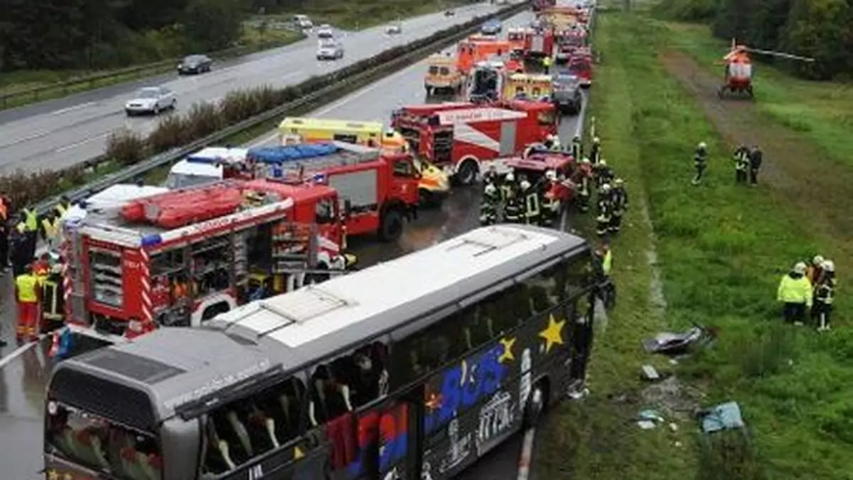 Tragiczny wypadek polskiego autokaru pod Berlinem