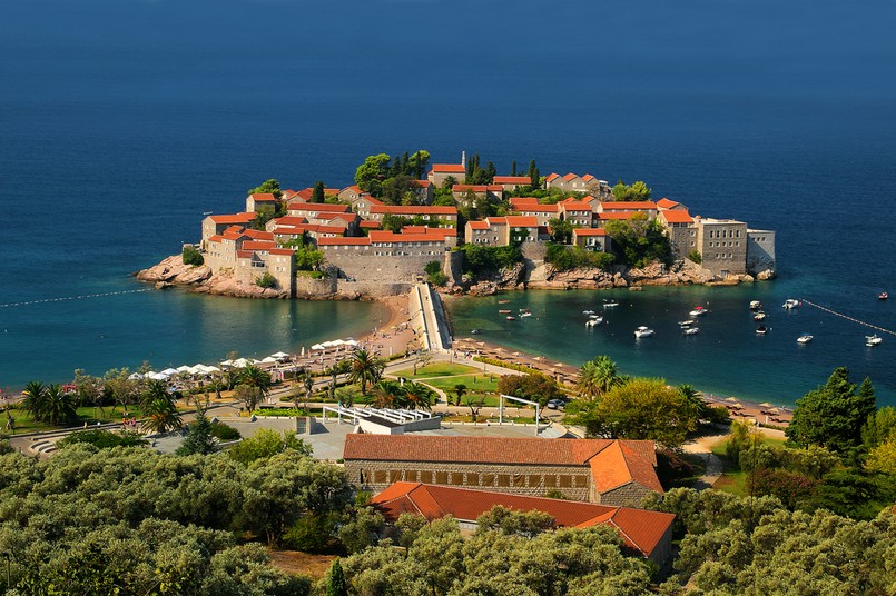 Sveti Stefan w Czarnogórze