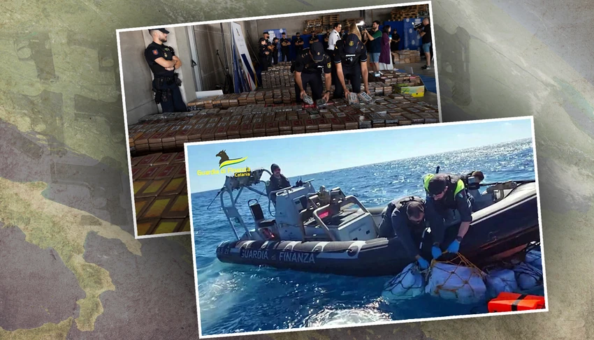 Značajne količine droge zaplenjene su u lukama Južne i Zapadne Evrope