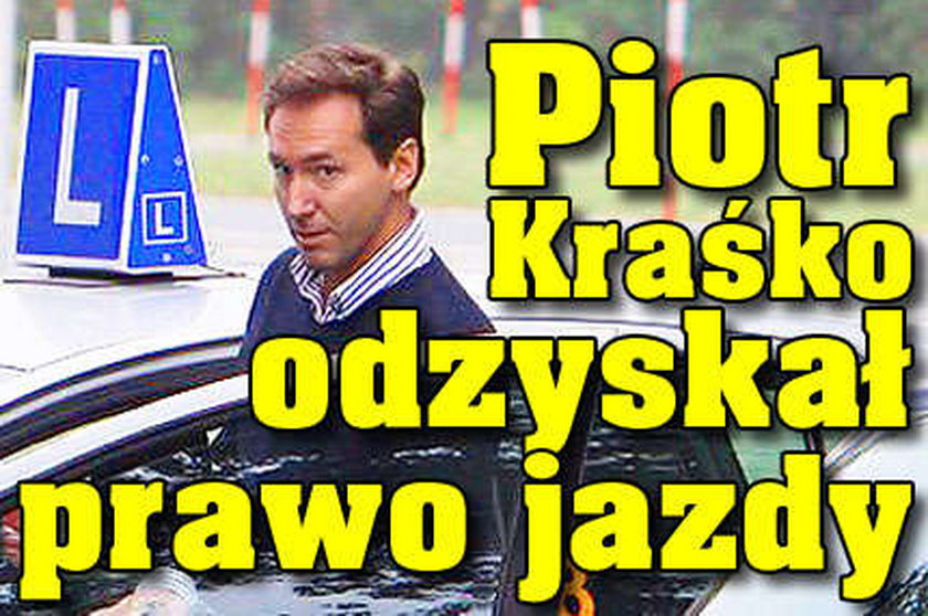 Kraśko odzyskał prawo jazdy