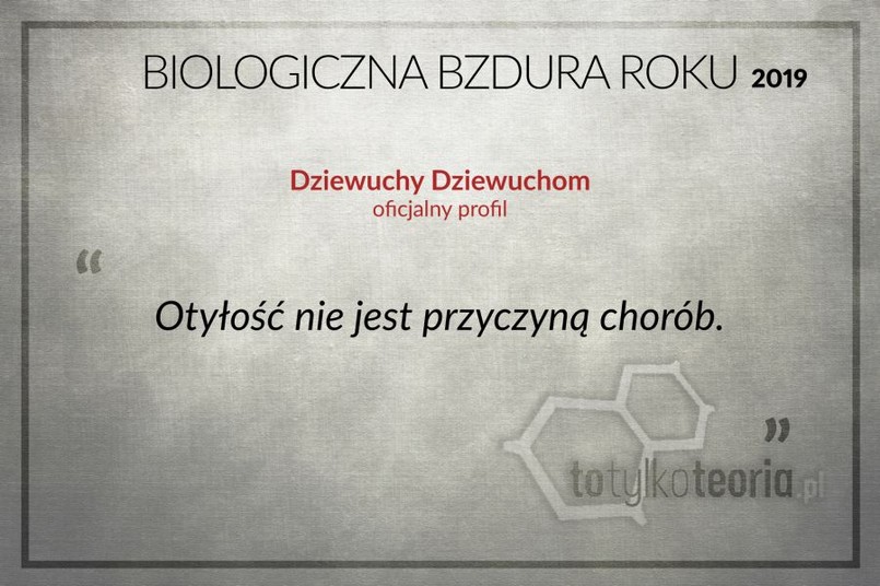 Biologiczna Bzdura Roku 2019