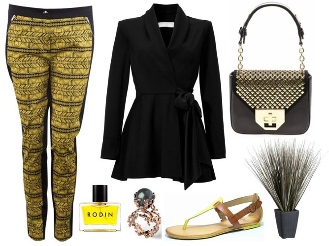 Spodnie - Rabarbar/rabarbar.co, torebka – Pinko/e-catwalk.pl, pierścionek - TK Maxx/tkmaxx.com, buty - Caprice/caprice.pl, bluzka- White House/whitehouse.sklep.pl