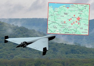 Gdzie spadły rosyjskie drony w Polsce? Aktualna lista miejscowości [MAPA]