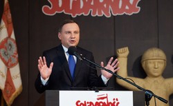 Prezydent Duda na obchodach Sierpnia 80' wspomniał o Lechu Wałęsie