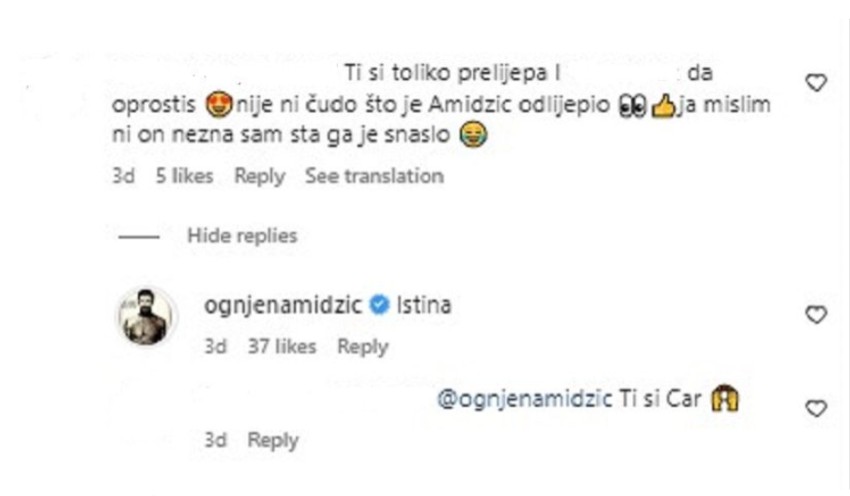 Ognjen Amidžić priznao koliko je zaljubljen u Minu