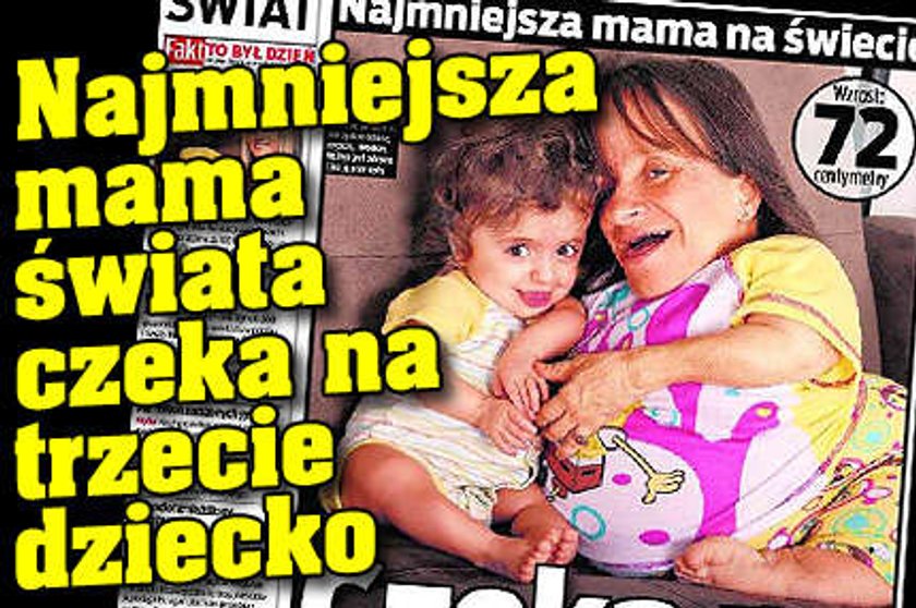 Najmniejsza mama świata czeka na trzecie dziecko