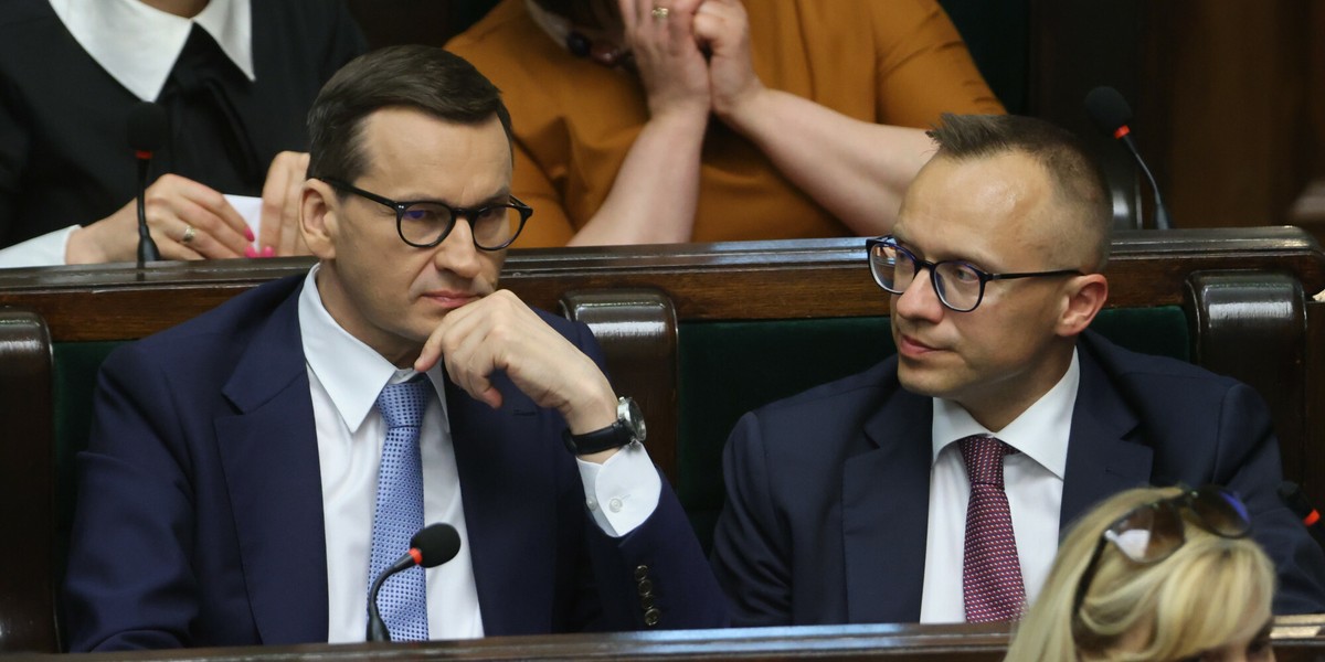 Mateusz Morawiecki i Artur Soboń.