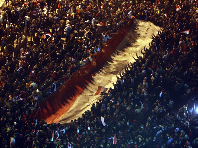 Wybuch radości na placu Tahrir