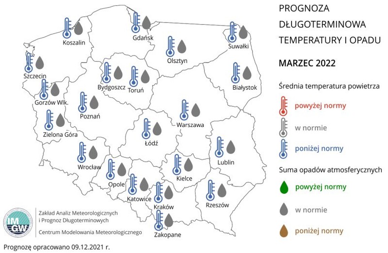 Marzec kolejnym chłodnym miesiącem