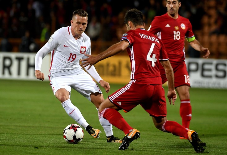 Piotr Zieliński (L) i Taron Woskanjan (C)