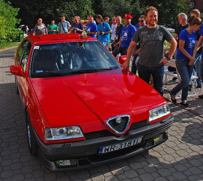 Alfa Romeo 164 Q4 z 1993 roku należąca do Wojtka Witkowskieg - najpiękniejsze auto zlotu