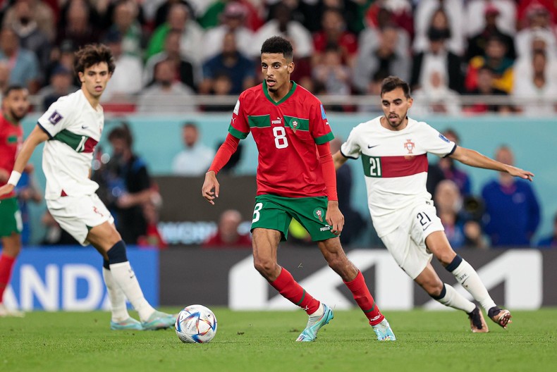 Azzeddine Ounahi (middle) was one of the best players at the 2022 World Cup (Russian Look)