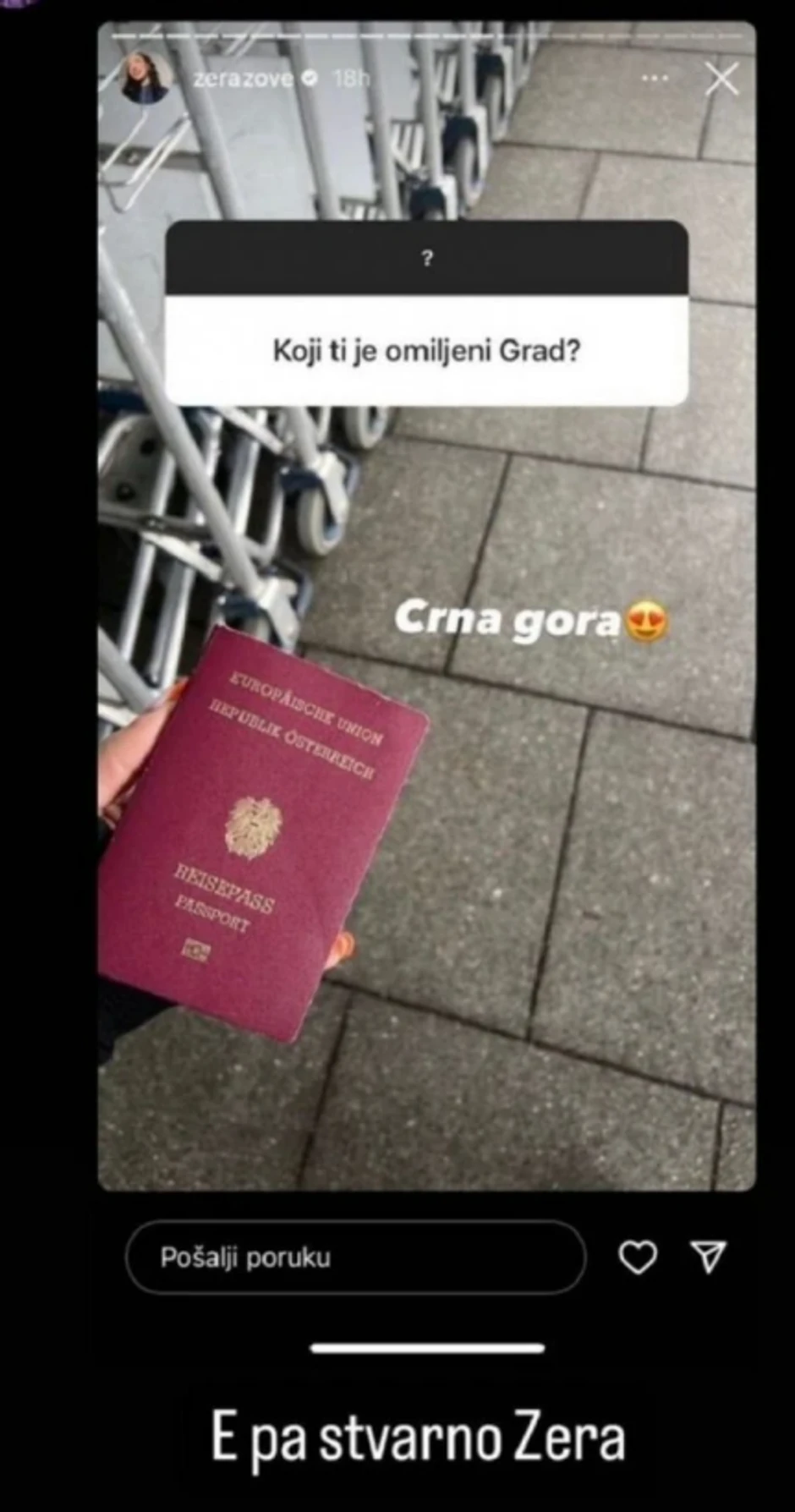 Zera, objava