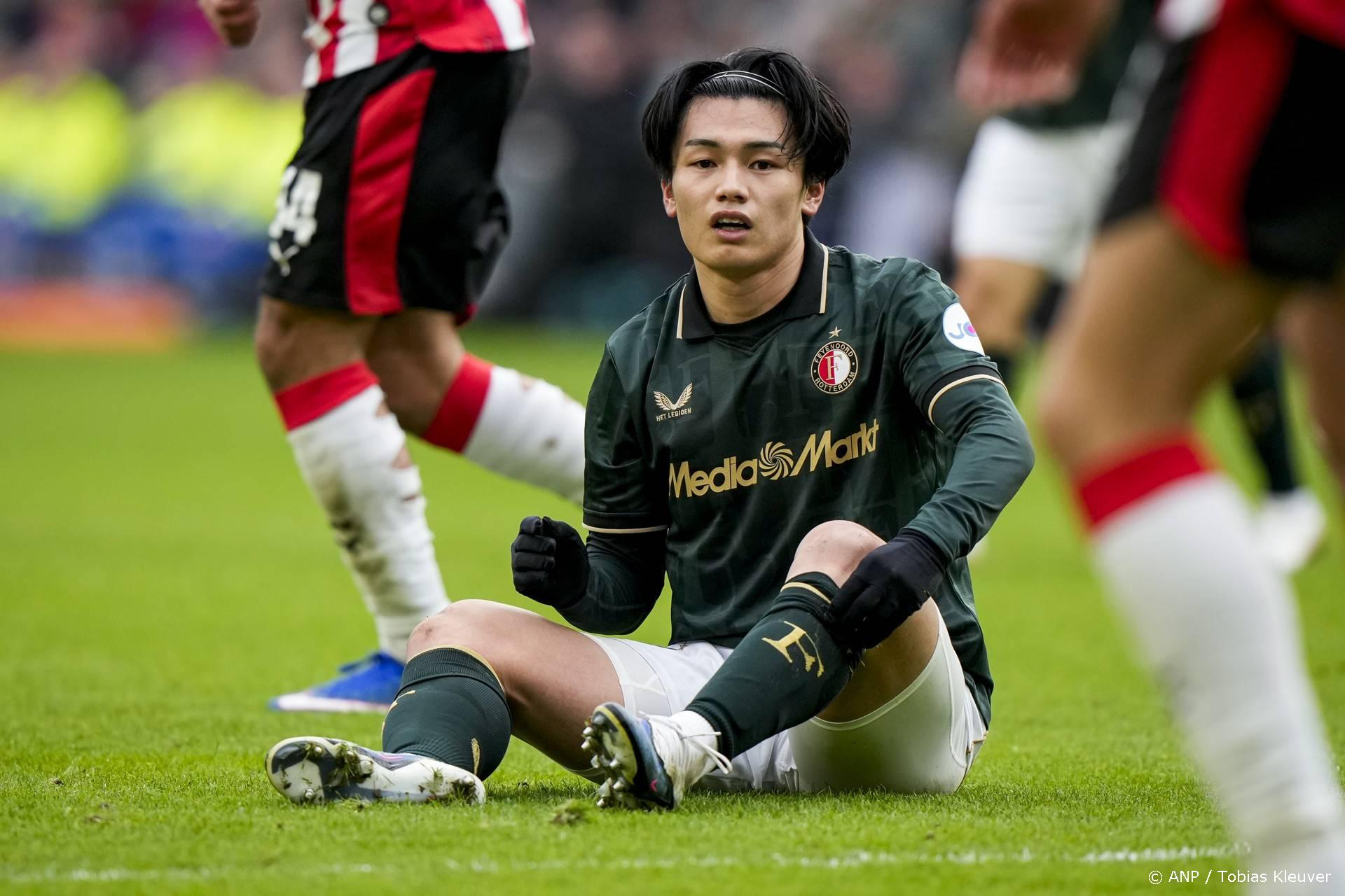 Topscorer Ueda ontbreekt: Feyenoord start zonder echte spits tegen Utrecht