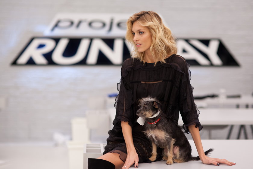 Anja Rubik i pies 