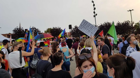 Demonstracja w Szczecinie w obronie osób LGBT