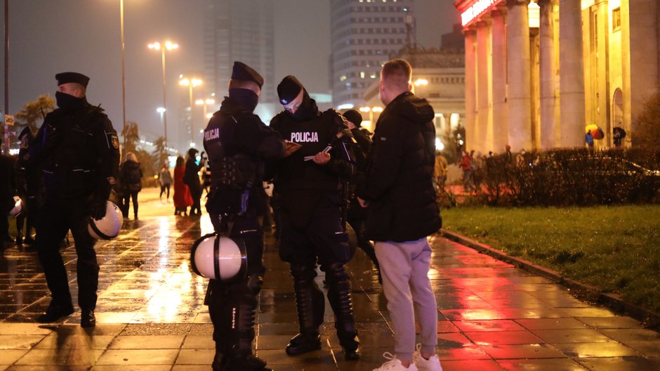 Piątkowy protest w Warszawie