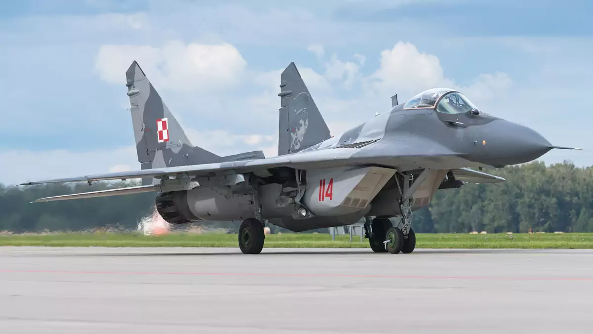 Na zdjęciu polski myśliwiec MiG-29