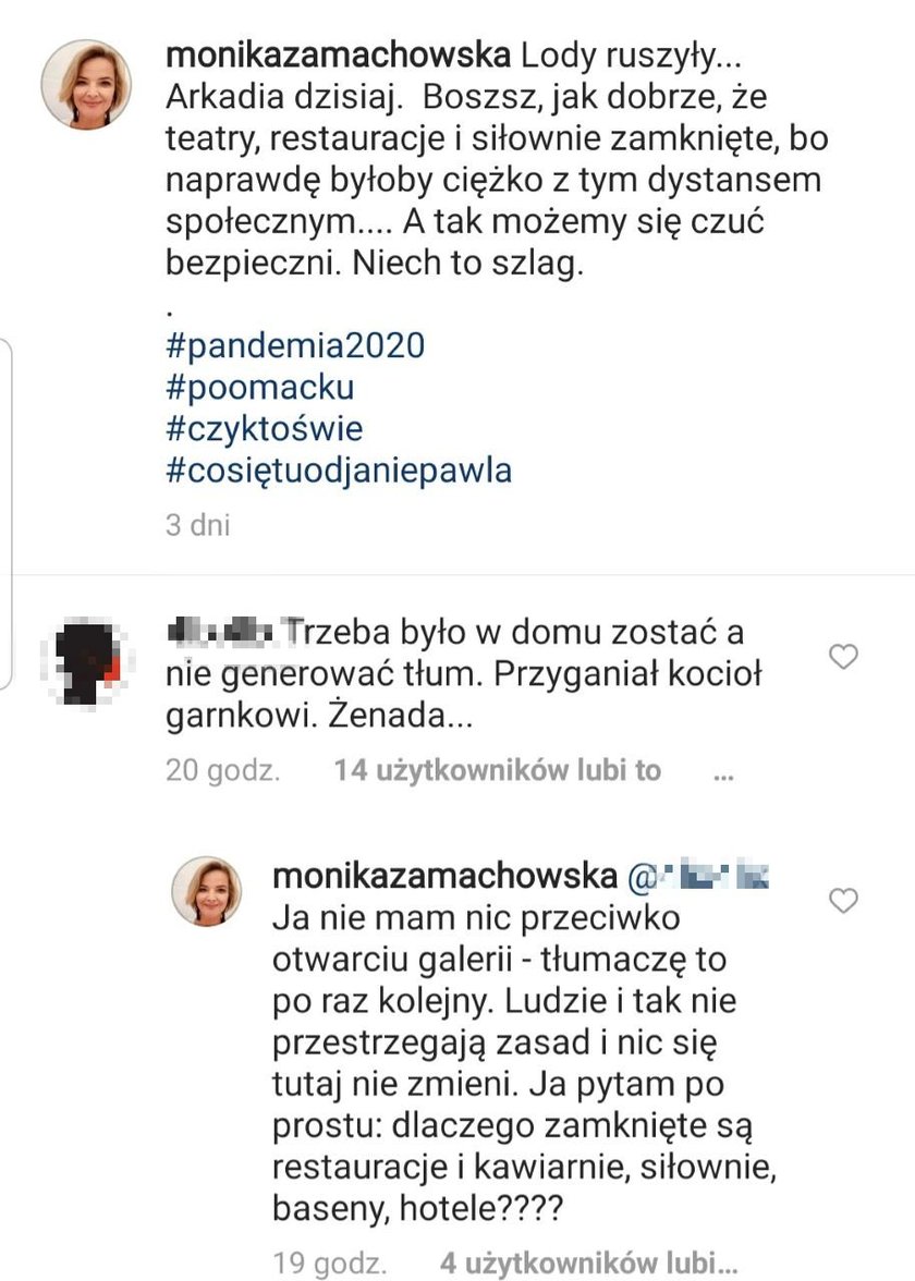 Monika Zamachowska w ogniu krytyki