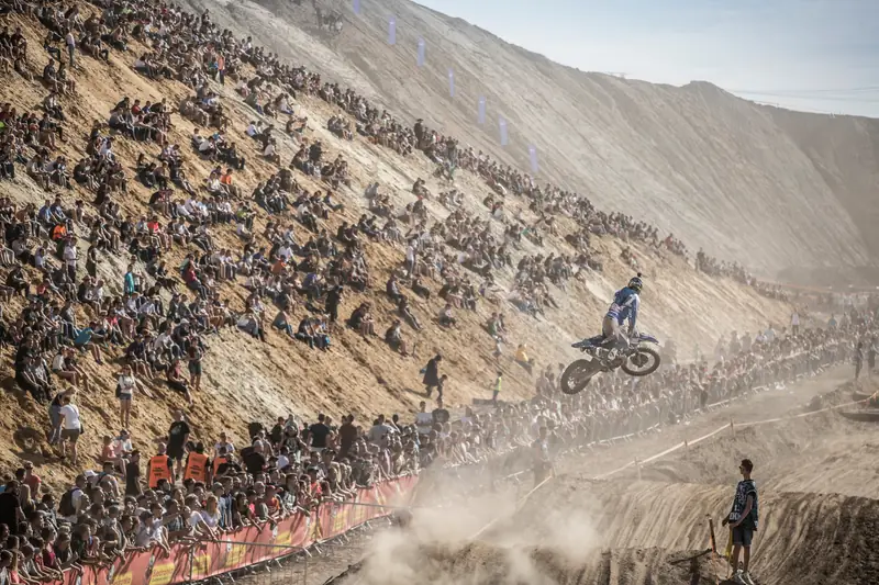 Competitors seen at the starting line during the Red Bull 111 Megawatt in Kleszczow, Poland 2018.09.09