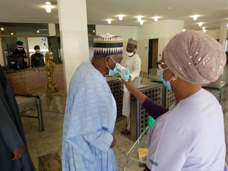 Gambari arrives the villa to take up a new job as Buhari's gatekeeper (Presidency)