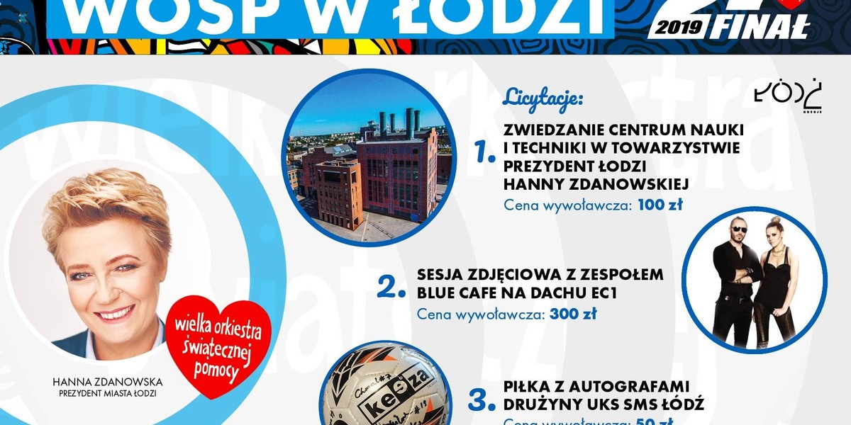 WOŚP w Łodzi 2019