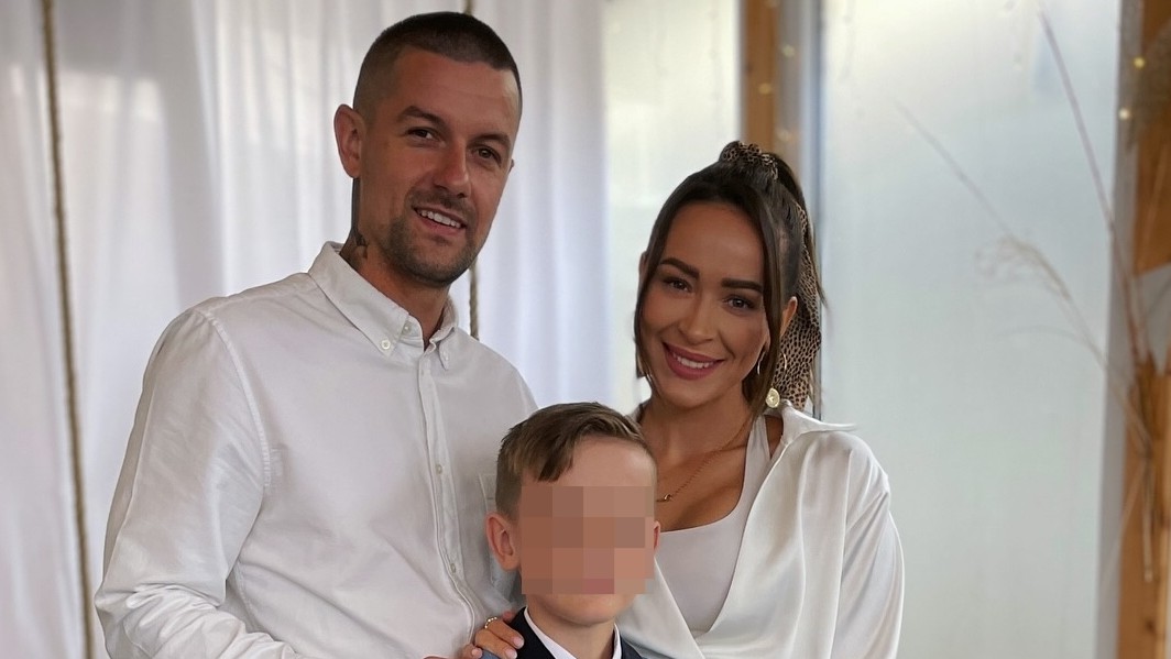 Slovenská speváčka Dominika Mirgová s exmanželom Petrom Zvolenským a ich synom. 