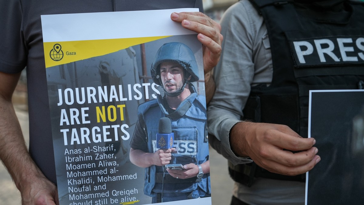 Ilustracija: ubijeni palestinski novinar