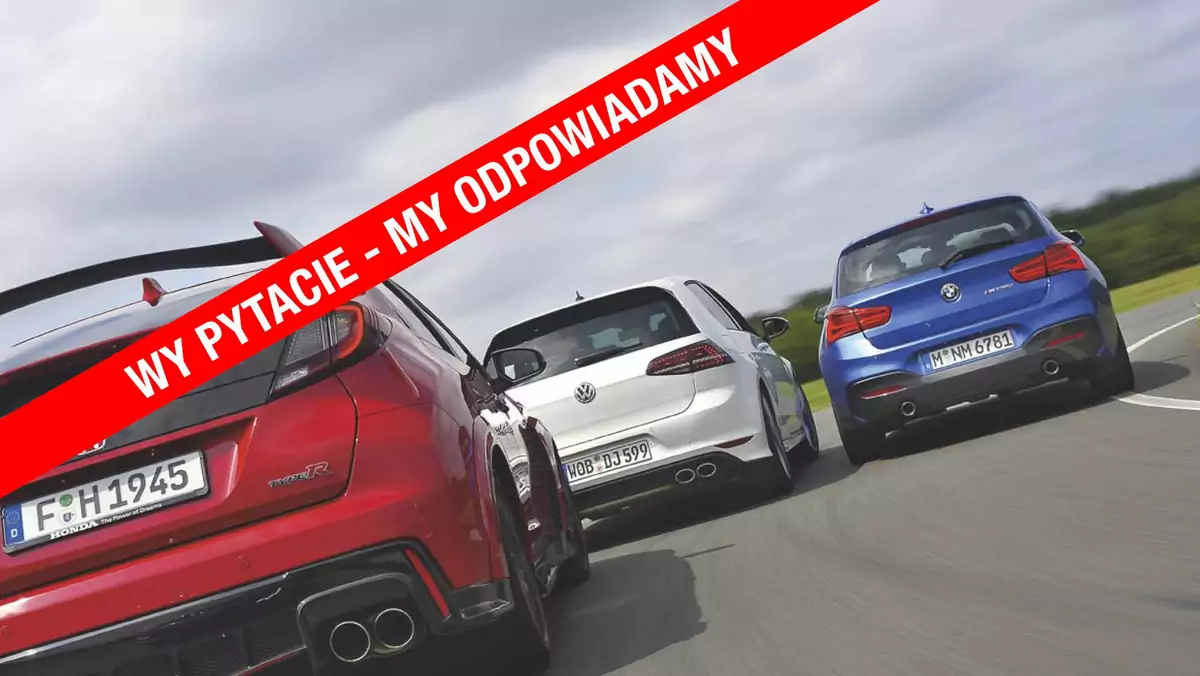 Wy pytacie, my odpowiadamy: Honda Civic Type R Turbo, BMW M135i, VW Golf R