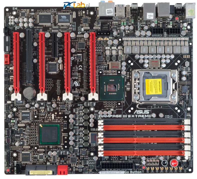 ASUS Rampage III Extreme bez układu chłodzenia