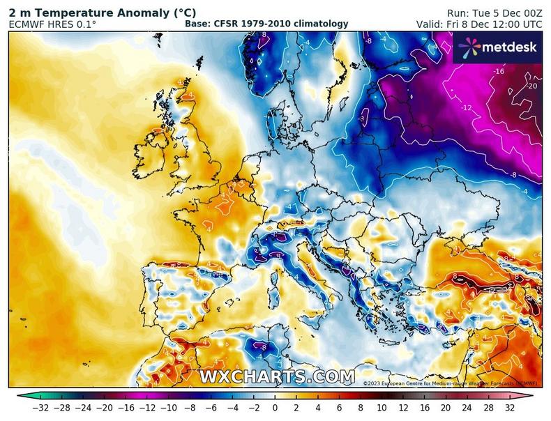 Sroga zima ogarnie też europejską część Rosji