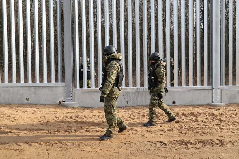 Mur na granicy z Białorusią już prawie gotowy