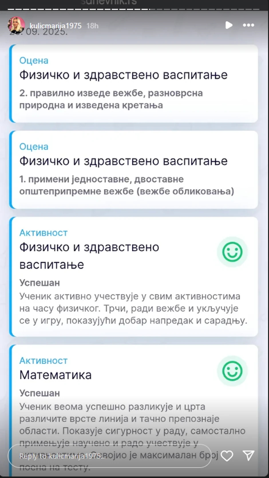 Marija Kulić pokazala Željkov dnevnim